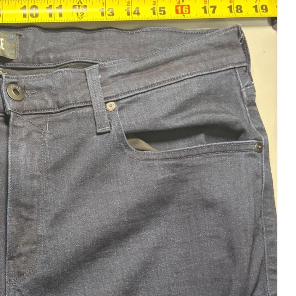 PAIGE Federal Jeans Mens 36 Dark Blue Slim Straight Leg Stretch Denim Pants - Picture 6 of 14
